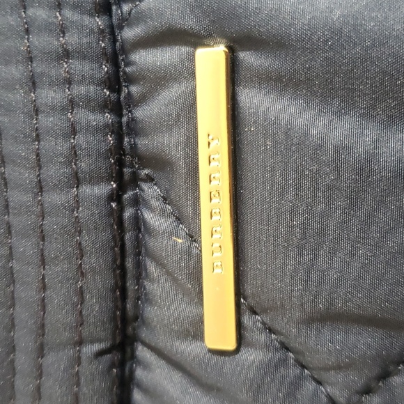 Burberry Navy Jacket quilted nova check lining - Picture 5 of 9